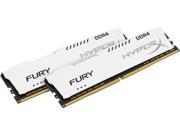 HyperX Fury 16GB 2 x 8GB DDR4 2133MHz DRAM Desktop Memory CL14 1.2V White DIMM 288 pin HX421C14FW2K2 16 Intel XMP AMD Ryzen
