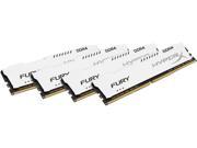 HyperX Fury 32GB 4 x 8GB DDR4 2133MHz DRAM Desktop Memory CL14 1.2V White DIMM 288 pin HX421C14FW2K4 32 Intel XMP AMD Ryzen