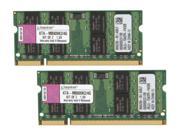 Kingston 4GB 2 x 2GB 200 Pin DDR2 SO DIMM DDR2 800 PC2 6400 Dual Channel Kit Memory for Apple iMac Model KTA MB800K2 4G