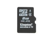 Kingston 8GB microSDHC Class 4 Flash Card w o Adapter Model SDC4 8GBSP