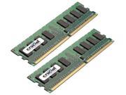 Crucial 4GB 2 x 2GB 240 Pin DDR2 SDRAM DDR2 800 PC2 6400 Dual Channel Kit Desktop Memory Model CT2KT25664AA800
