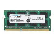 Crucial 4GB 204 Pin DDR3 SO DIMM DDR3 1600 PC3 12800 Memory for Apple Model CT4G3S160BM