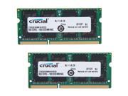 Crucial 16GB 2 x 8GB 204 Pin DDR3 SO DIMM DDR3L 1600 PC3L 12800 Memory for Mac Model CT2K8G3S160BM