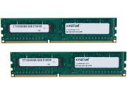 Crucial 16GB 2 x 8GB 240 Pin DDR3 SDRAM DDR3 1600 PC3 12800 Desktop Memory Model CT2KIT102464BA160B