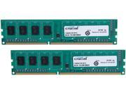 Crucial 4GB 2 x 2GB 240 Pin DDR3 SDRAM DDR3 1600 PC3 12800 Desktop Memory Model CT2KIT25664BA160B