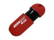 DANE ELEC 4GB USB 2.0 Flash Drive Capless Red