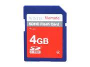 Wintec FileMate 4GB Secure Digital High Capacity SDHC Flash Card Model 3FMSD4GB R
