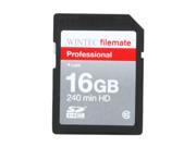 Wintec FileMate 16GB Secure Digital High Capacity SDHC Professional Flash Card Model 3FMSD16GBC10 R