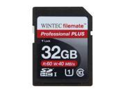 Wintec Filemate Professional Plus 32GB Secure Digital High Capacity SDHC Flash Card Model 3FMSD32GBU1PI R