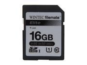 Wintec Filemate Elite 16GB Secure Digital High Capacity SDHC Flash Card Model 3FMSD16GBU1E R