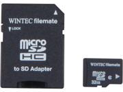 Wintec FileMate 32GB microSDHC Flash Card with SDHC Adapter Model 3FMUSD32GB R