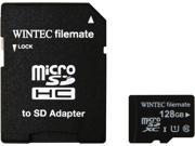 Wintec FileMate Professional Plus 128GB microSDXC Flash Card with Adapter Model 3FMUSD128GU1PI R