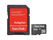 SanDisk 4GB microSDHC Flash Card Model SDSDQ 4096 A11M