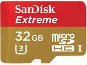SanDisk 32GB Extreme microSDHC UHS I U3 Class 10 Memory Card with Adapter Speed Up to 90MB s SDSQXVF 032G GN6MA