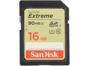 SanDisk 16GB Extreme SDHC UHS I U3 Class 10 Memory Card Speed Up to 90MB s SDSDXNE 016G GNCIN