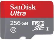 SanDisk 256GB Ultra microSDXC UHS I Class 10 Memory Card with Adapter Speed Up to 95MB s SDSQUNI 256G GN6MA