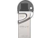 PNY 32GB DUO LINK OTG USB 3.0 Flash Drive P FDI32GOTGTO30 GE