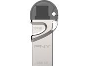 PNY 128GB DUO LINK OTG USB 3.0 Flash Drive P FDI128GOTGTO30 GE