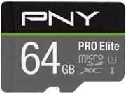 PNY 64GB PRO Elite microSDXC UHS I U3 Class 10 Memory Card with Adapter Speed Up to 95MB s P SDUX64U395PROE GE