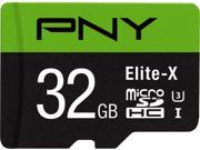 PNY 32GB Elite X microSDHC UHS I U3 Class 10 Memory Card with Adapter Speed Up to 90MB s P SDU32U390EX GE