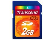Transcend 2GB Secure Digital SD Flash Card Model TS2GSD133