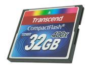 Transcend 32GB Compact Flash CF 400X Flash Card Model TS32GCF400