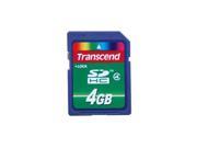 Transcend 4GB Secure Digital High Capacity SDHC Flash Card Model TS4GSDHC4