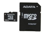 ADATA 32GB microSDHC Flash Card with Adapter Model AUSDH32GCL10 RA1