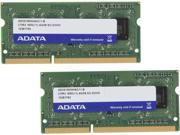 ADATA 8GB 2 x 4GB 204 Pin DDR3 SO DIMM DDR3 1600 PC3 12800 Laptop Memory Model AD3S1600W4G11 2