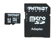 Patriot LX Series 8GB microSDHC Flash Card Model PSF8GMCSDHC10