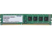 Patriot 4GB 240 Pin DDR3 SDRAM DDR3 1600 PC3 12800 Desktop Memory Model PSD34G160081