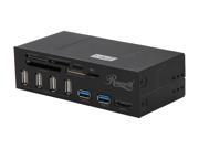 Rosewill RDCR 11004 Data Hub for 5.25 Drive Bays Two USB 3.0 Ports and Main Connector Four USB 2.0 Ports eSATA Internal Multiple Card Reader