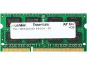 Mushkin Enhanced 4GB 204 Pin DDR3 SO DIMM DDR3 1333 PC3 10666 Laptop Memory Model 991647
