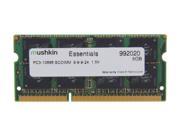 Mushkin Enhanced Essentials 8GB 204 Pin DDR3 SO DIMM DDR3 1333 PC3 10666 Laptop Memory Model 992020