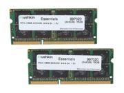 Mushkin Enhanced Essentials 16GB 2 x 8G 204 Pin DDR3 SO DIMM DDR3 1333 PC3 10666 Laptop Memory Model 997020