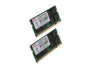 G.SKILL 4GB 2 x 2GB 200 Pin DDR2 SO DIMM DDR2 667 PC2 5300 Dual Channel Kit Laptop Memory Model F2 5300CL5D 4GBSA