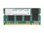 G.SKILL 1GB 200 Pin DDR SO DIMM DDR 333 PC 2700 Laptop Memory Model F1 2700CL3S 1GBSA