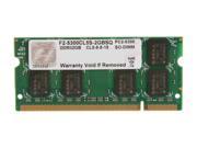 G.SKILL 2GB 200 Pin DDR2 SO DIMM DDR2 667 PC2 5300 Laptop Memory Model F2 5300CL5S 2GBSQ