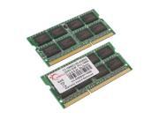 G.SKILL 4GB 2 x 2GB 204 Pin DDR3 SO DIMM DDR3 1333 PC3 10666 Dual Channel Kit Laptop Memory Model F3 10666CL9D 4GBSQ