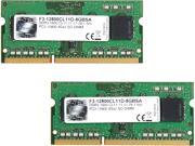 G.SKILL 8GB 2 x 4GB 204 Pin DDR3 SO DIMM DDR3 1600 PC3 12800 Laptop Memory Model F3 12800CL11D 8GBSA