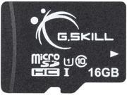 G.Skill 16GB microSDHC UHS I U1 Class 10 Memory Card with Adapter FF TSDG16GA C10