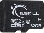 G.Skill 32GB microSDHC UHS I U1 Class 10 Memory Card without Adapter FF TSDG32GN C10