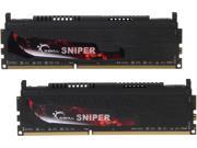 G.SKILL Sniper Series 16GB 2 x 8GB 240 Pin DDR3 SDRAM DDR3 2400 PC3 19200 Desktop Memory Model F3 2400C11D 16GSR