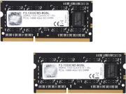 G.SKILL 8GB 2 x 4GB 204 Pin DDR3 SO DIMM DDR3L 1333 PC3L 10666 Laptop Memory Model F3 1333C9D 8GSL