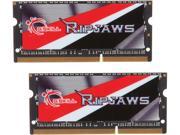 G.SKILL Ripjaws Series 16GB 2 x 8G 204 Pin DDR3 SO DIMM DDR3L 1600 PC3L 12800 Laptop Memory Model F3 1600C11D 16GRSL