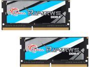 G.SKILL Ripjaws Series 16GB 2 x 8G 260 Pin DDR4 SO DIMM DDR4 2400 PC4 19200 Laptop Memory Model F4 2400C16D 16GRS