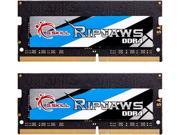 G.SKILL Ripjaws Series 16GB 2 x 8G 260 Pin DDR4 SO DIMM DDR4 3000 PC4 24000 Laptop Memory Model F4 3000C16D 16GRS