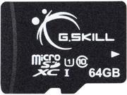 G.Skill 64GB microSDXC UHS I U1 Class 10 Memory Card with OTG FF TSDXC64GC U1