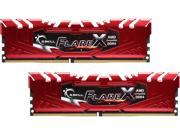 G.SKILL Flare X Series 32GB 2 x 16GB 288 Pin DDR4 SDRAM DDR4 2400 PC4 19200 AMD X370 B350 A320 Memory Desktop Memory Model F4 2400C15D 32GFXR