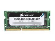 CORSAIR 4GB 204 Pin DDR3 SO DIMM DDR3 1066 PC3 8500 Memory for Apple Model CMSA4GX3M1A1066C7